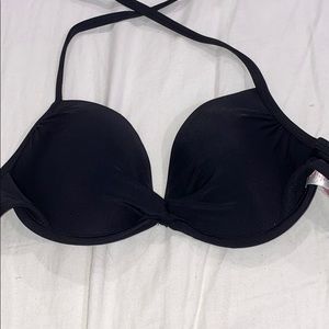 Black Push Up Bathing Suit Top